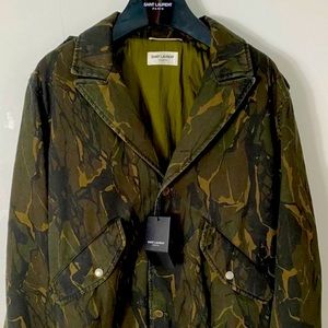 Saint Laurent Camo MA-1 Bomber Jacket